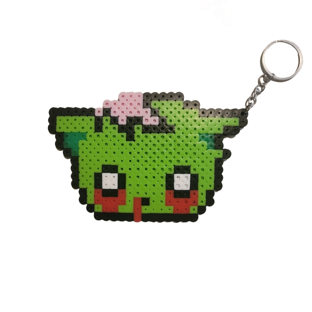 Zombie cat keychain and bracelet set